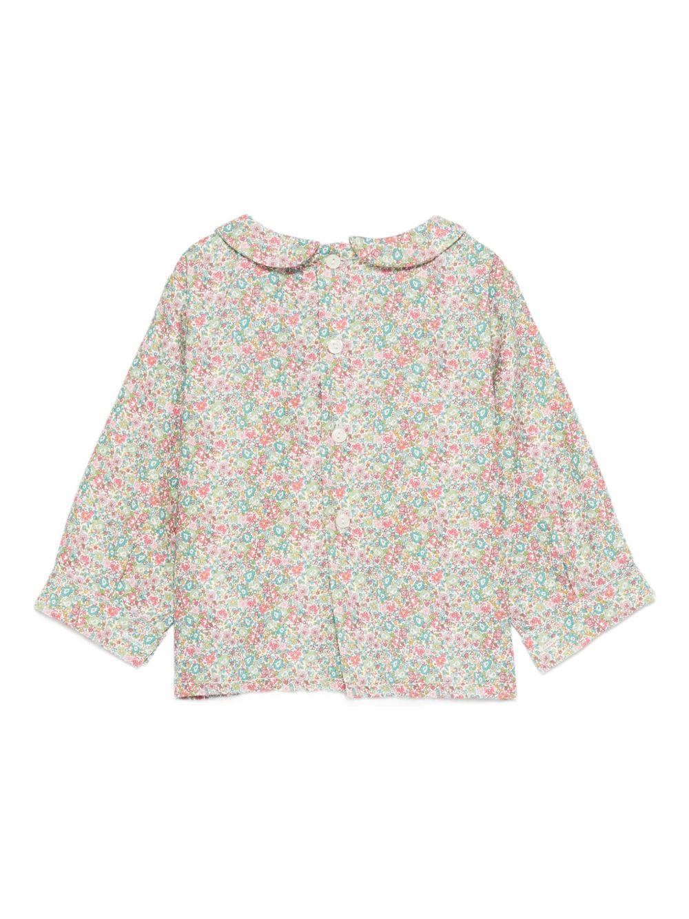 Blusa per neonata Mariella Ferrari multicolore con stampa floreale - Image 3