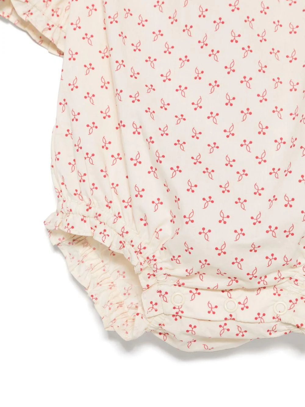 Body Evie per neonata Bonpoint beige con finiture arricciate - Image 3