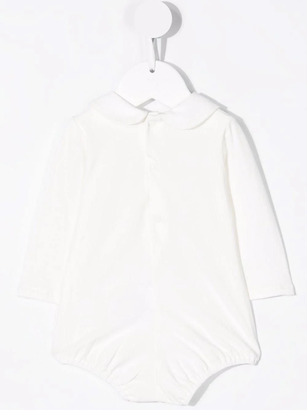 Body in cotone per neonata Paz Rodriguez bianco con cuciture decorative - Image 5