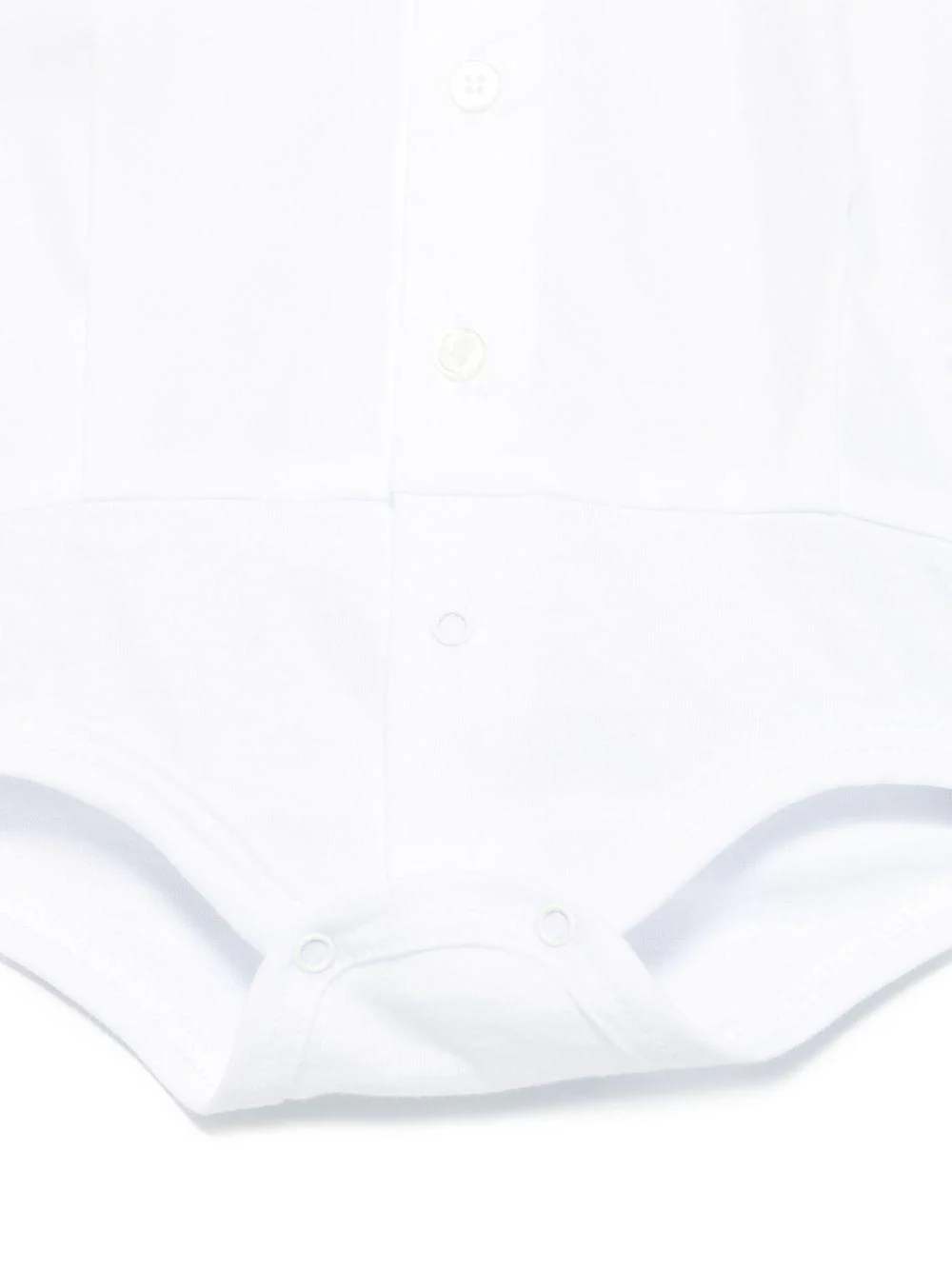 Body in voile di cotone per neonata Il Gufo bianco con logo sul petto - Image 2