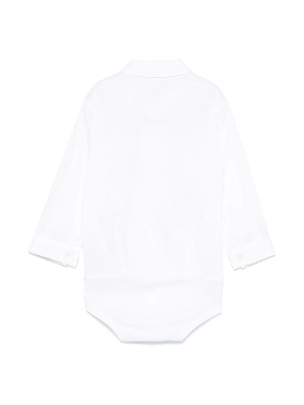 Body in voile di cotone per neonata Il Gufo bianco con logo sul petto - Image 3