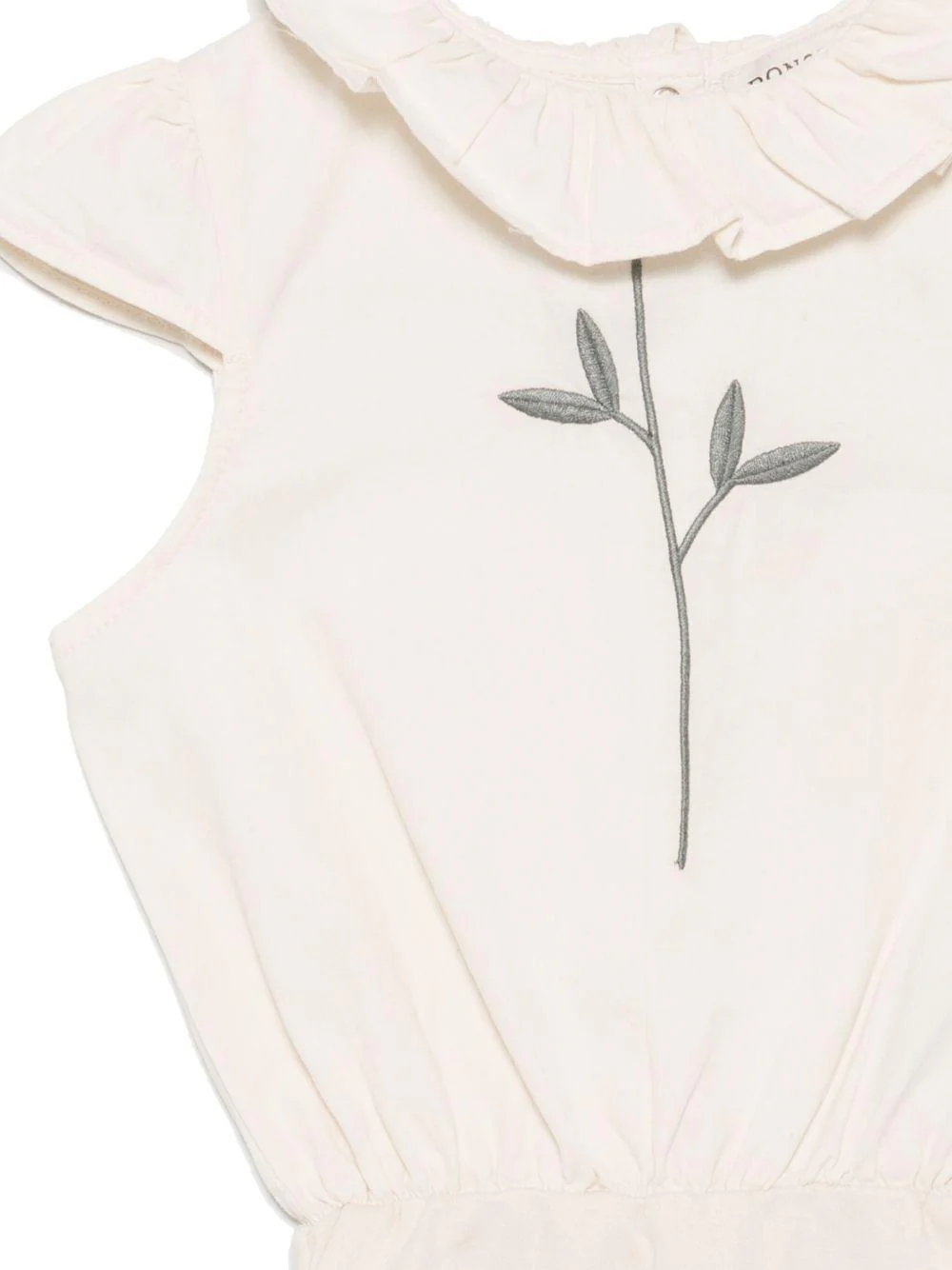 Body per neonata Donsje Madie beige con motivo con ricamo - Image 3