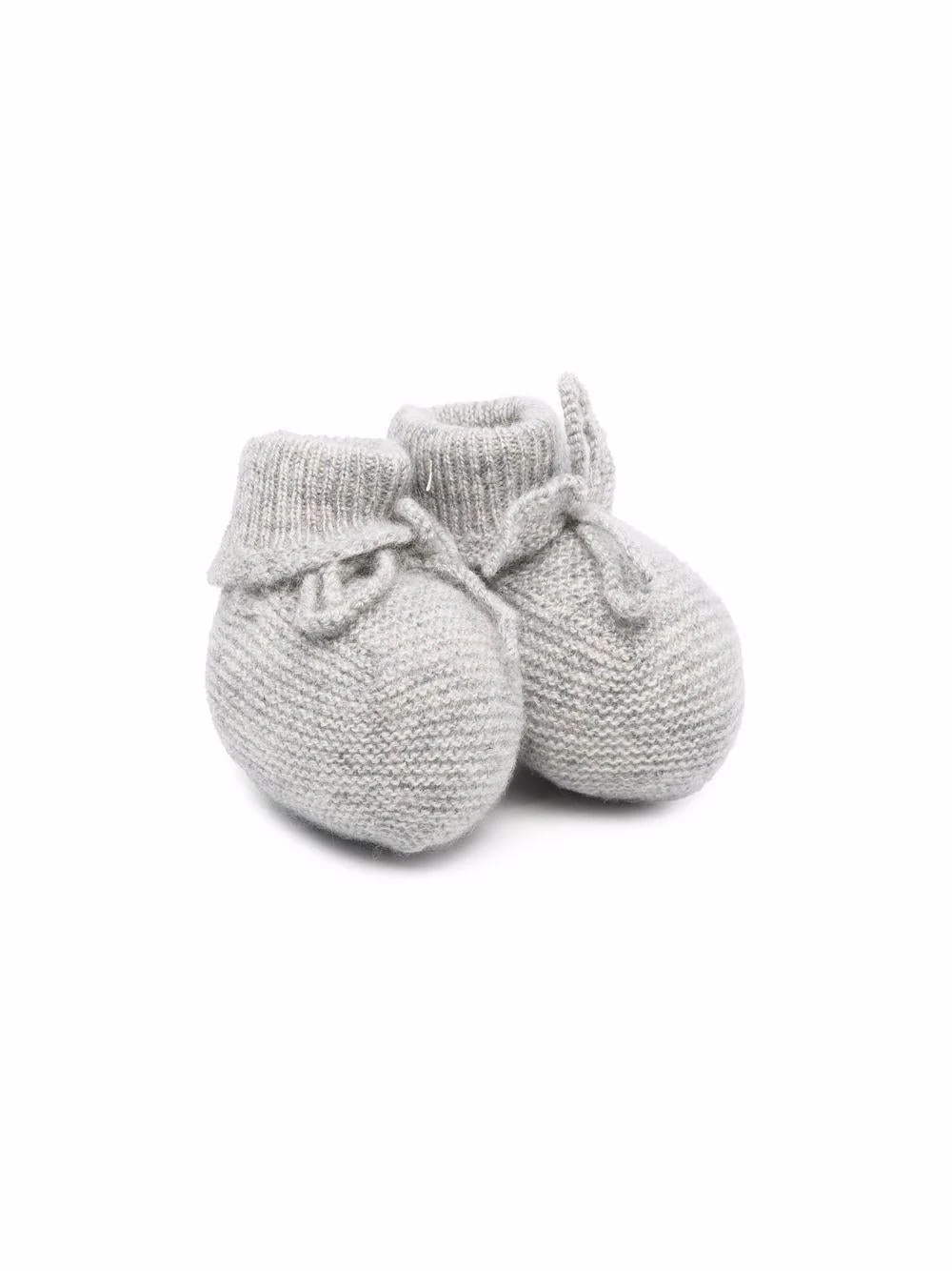 Scarpe primi passi per neonata Bonpoint grigio con fiocco - Image 3
