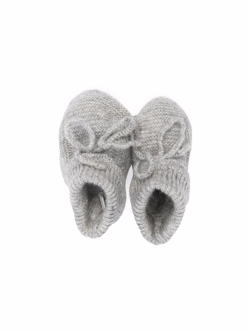 Scarpe primi passi per neonata Bonpoint grigio con fiocco - Image 5
