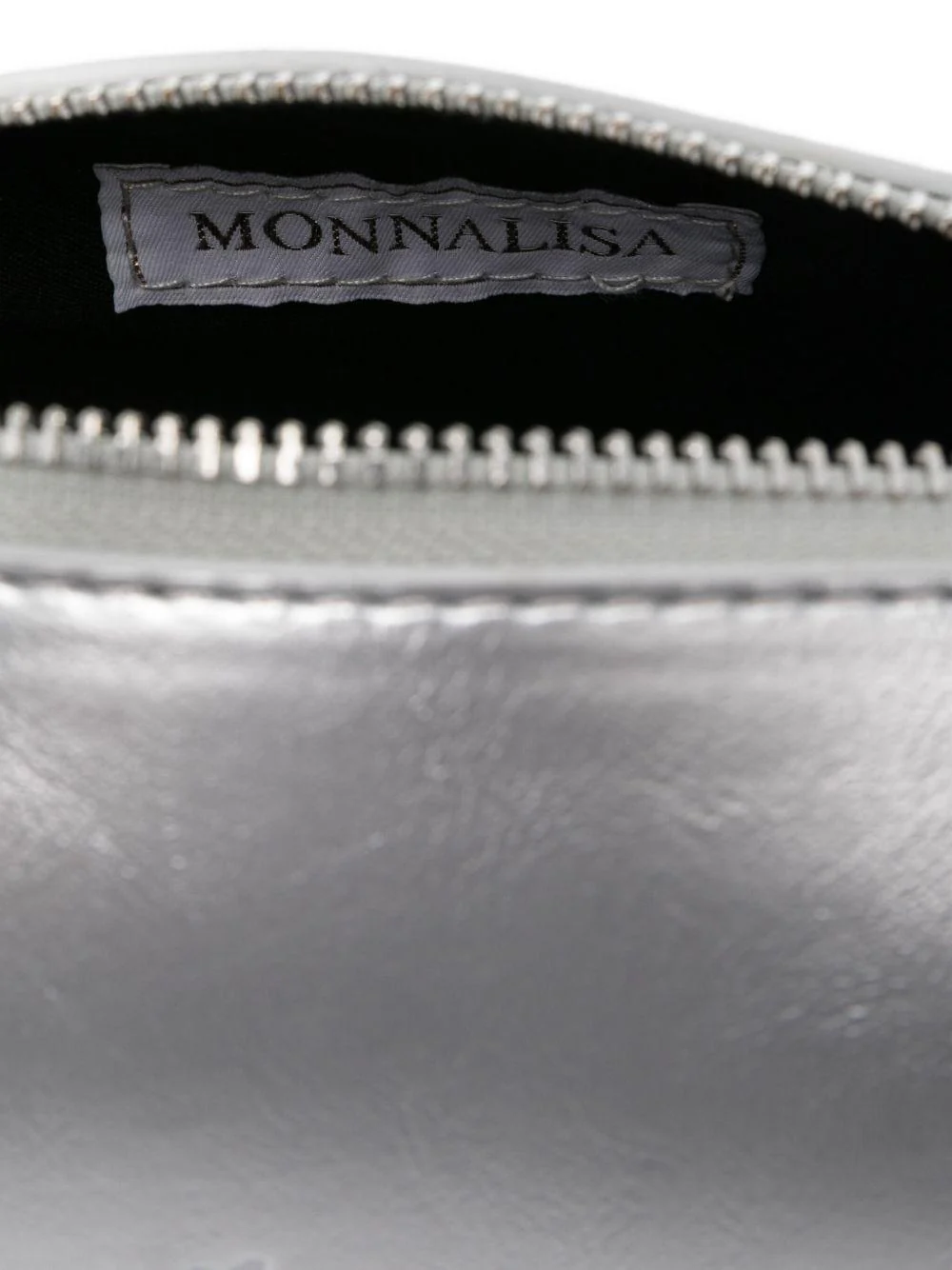 Borsa cilindrica per bambina Philosophy Di Lorenzo Serafini Kids argento in vernice - Image 6