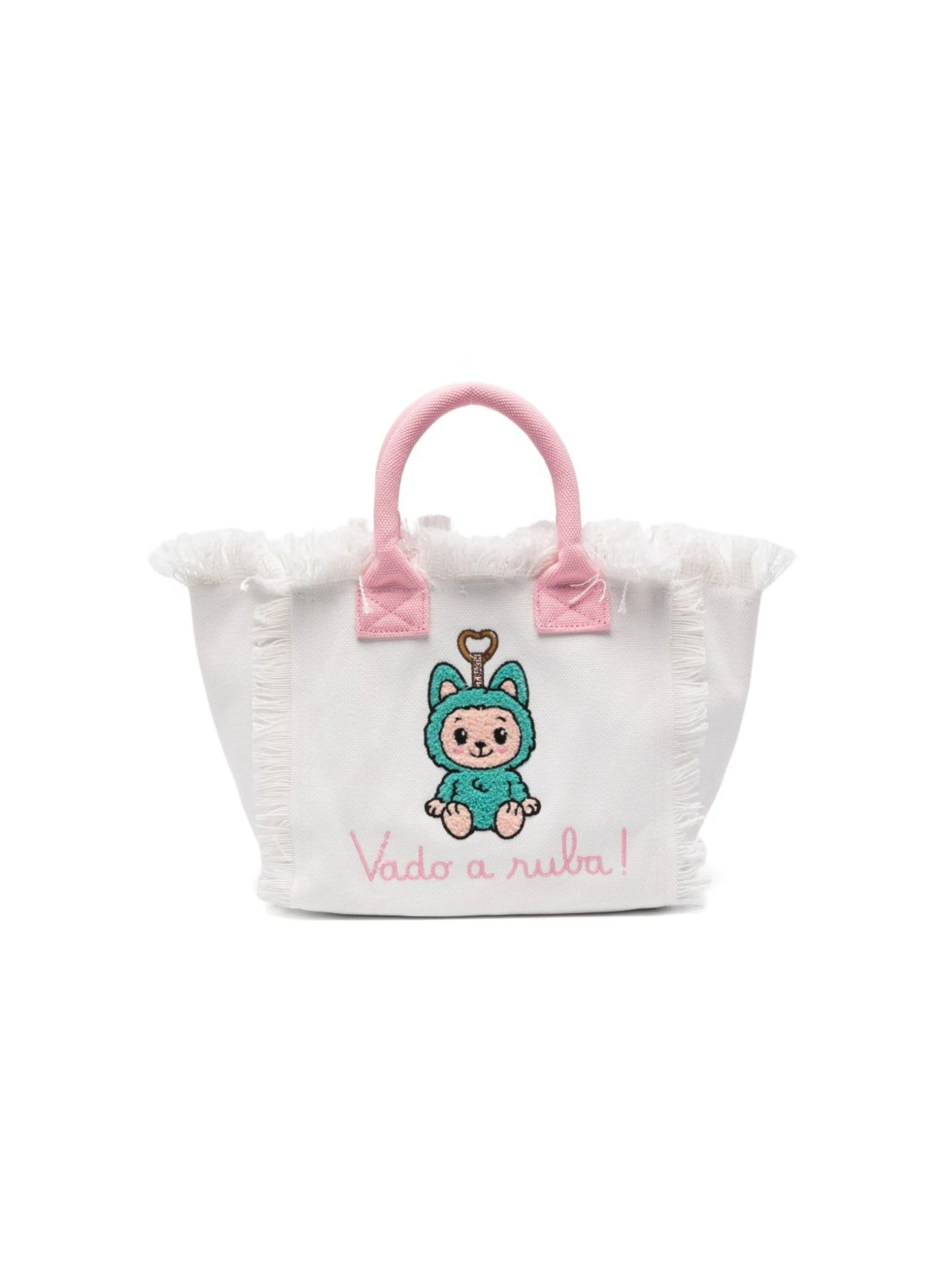 Borsa Colette MC2 Saint Barth bianca con ricamo Labubu - Image 5
