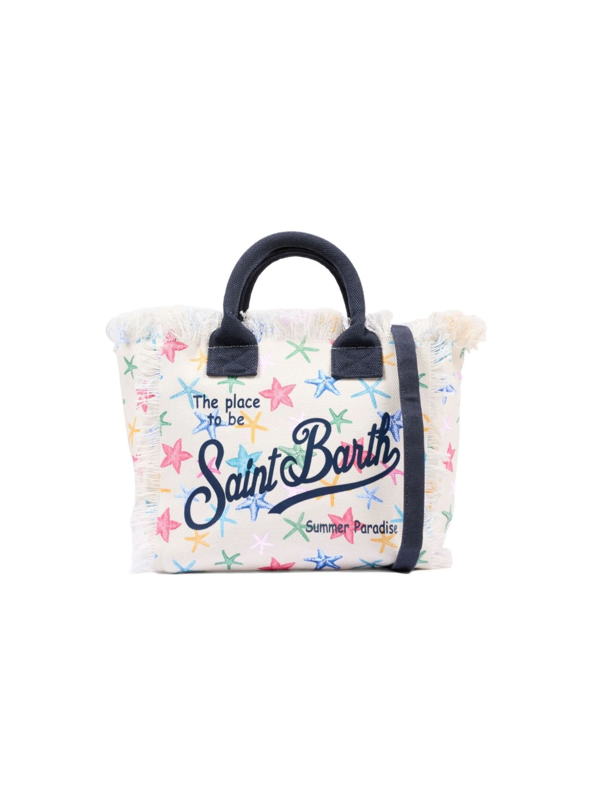 Borsa Colette MC2 Saint Barth bianca con stampa stelle marine - Image 7