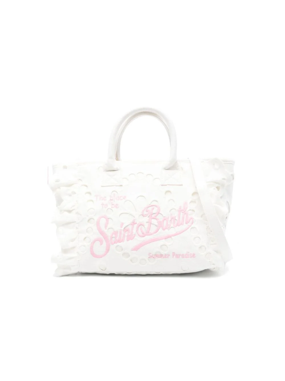 Borsa Colette MC2 Saint Barth bianca in pizzo sangallo - Image 5