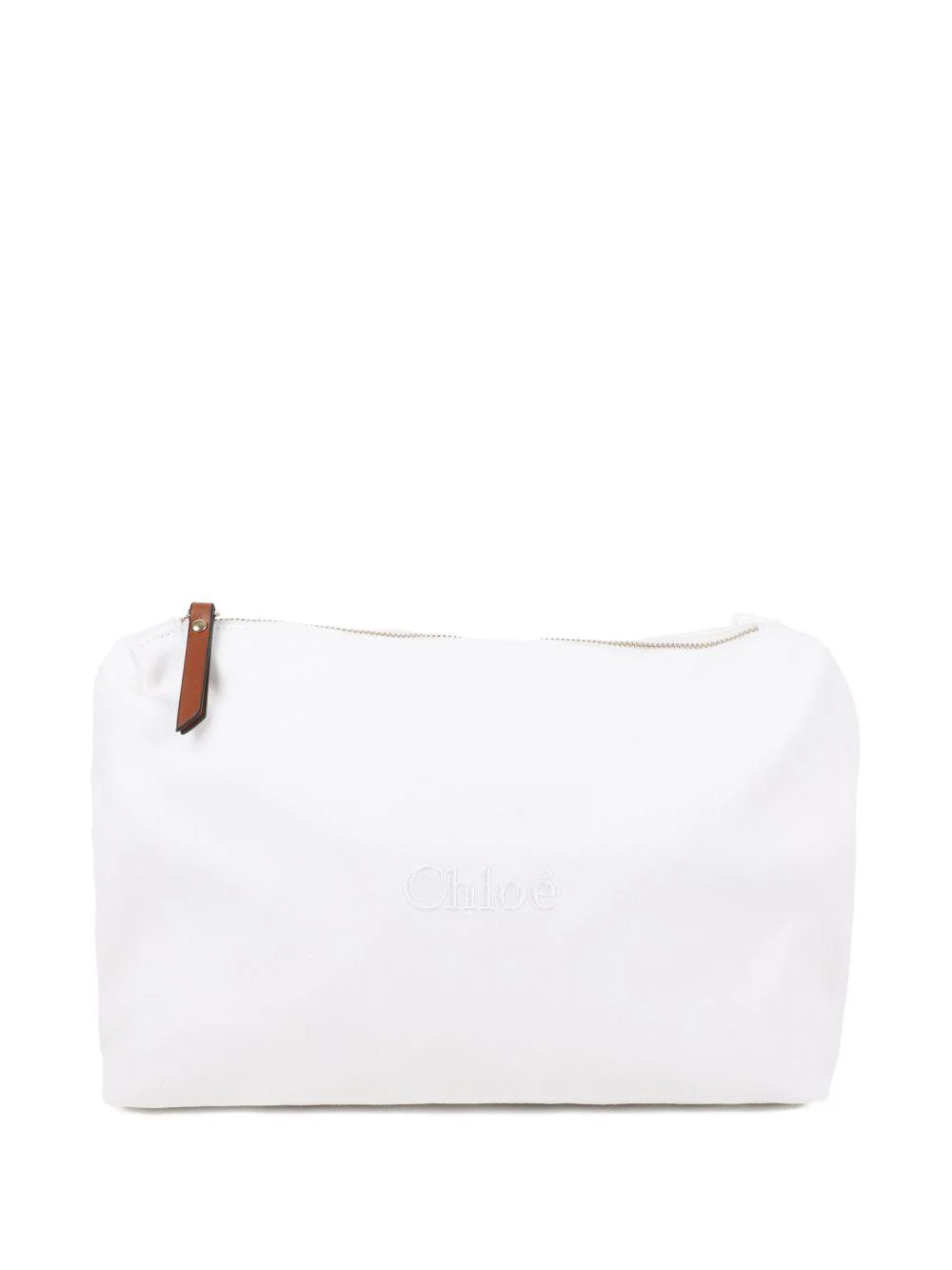 Borsa fasciatoio per neonati Chloé Kids beige con stampa logo - Image 2