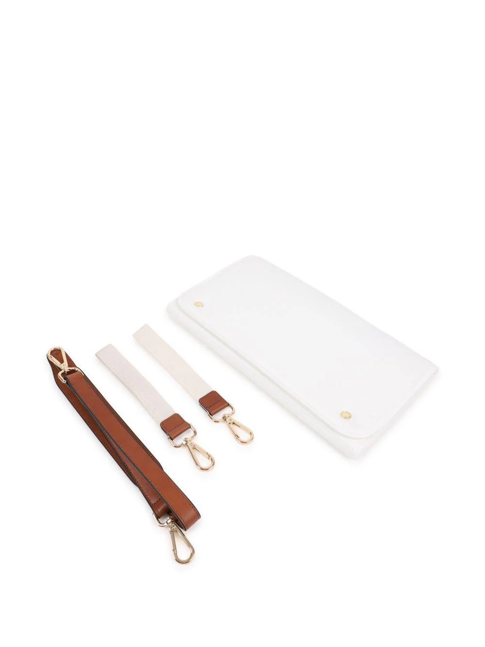 Borsa fasciatoio per neonati Chloé Kids beige con stampa logo - Image 7
