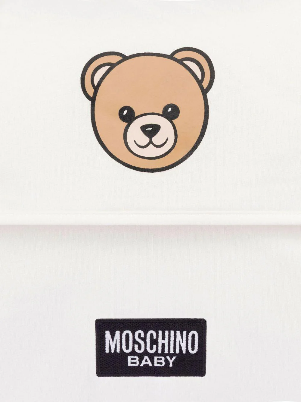 Borsa fasciatoio per neonati Moschino Kids bianca con stampa Teddy Bear - Image 5