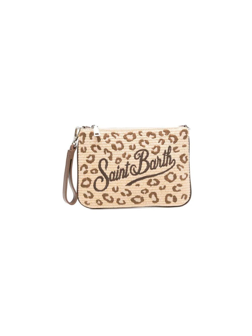 Borsa Parisienne MC2 Saint Barth beige con stampa animalier - Image 5