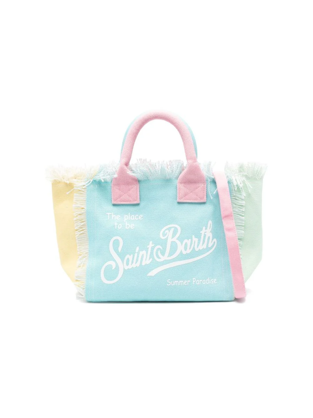 Borsa tote Colette MC2 Saint Barth multicolore con stampa logo - Image 4
