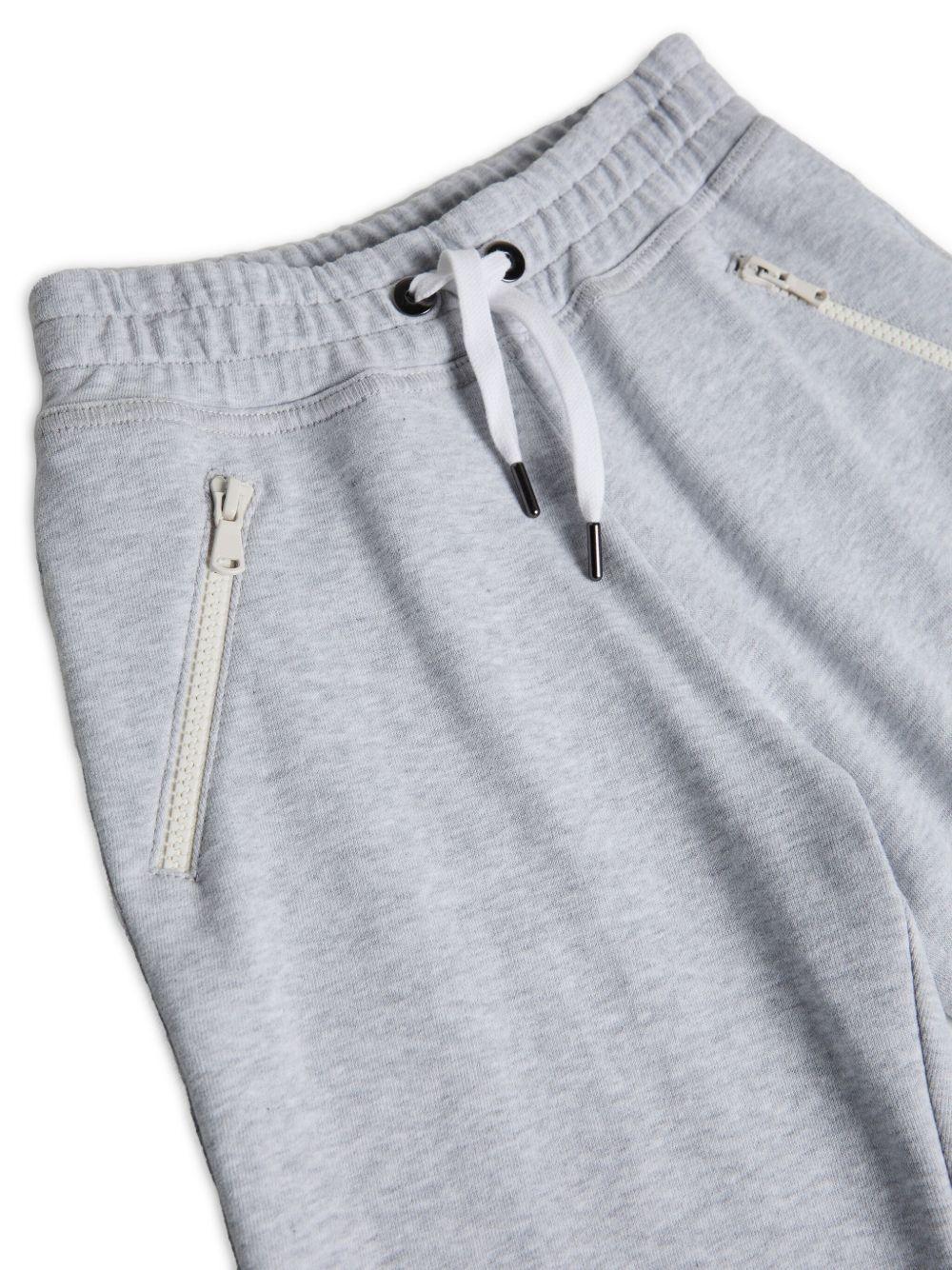 Pantaloni sportivi per bambina Brunello Cucinelli Kids Smooth French grigio - Image 4
