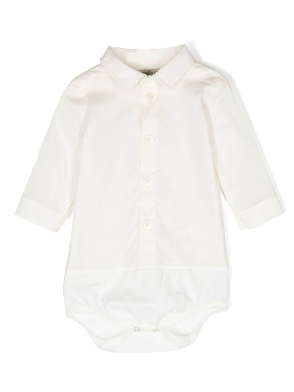 Camicia a body per neonati Gensami bianco con chiusura nascosta con bottoni a pressione