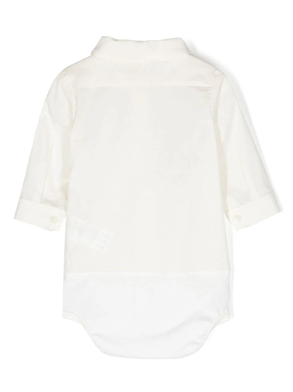 Camicia a body per neonati Gensami bianco con chiusura nascosta con bottoni a pressione - Image 2