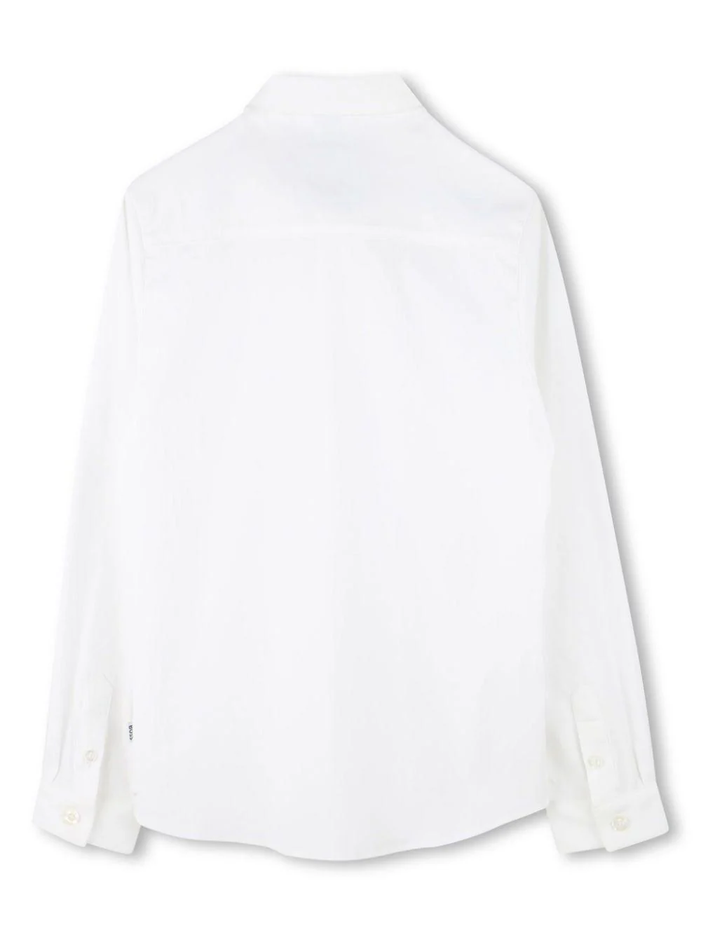 Camicia a maniche lunghe per bambino BOSS Kidswear bianco con orlo curvo - Image 2