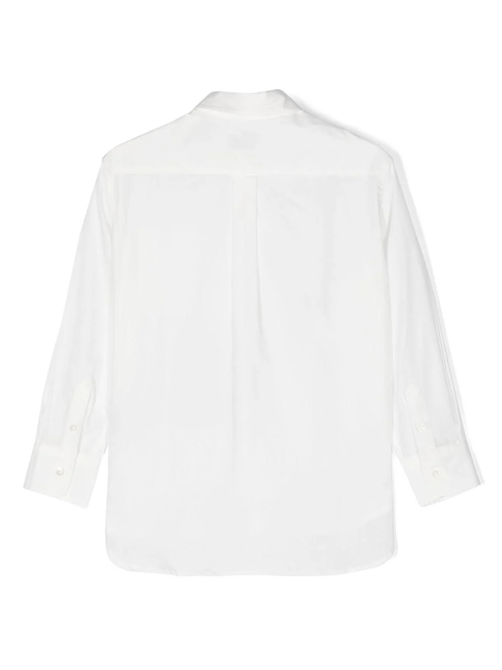 Camicia con logo ricamato per bambino ETRO KIDS bianco con orlo curvo - Image 2