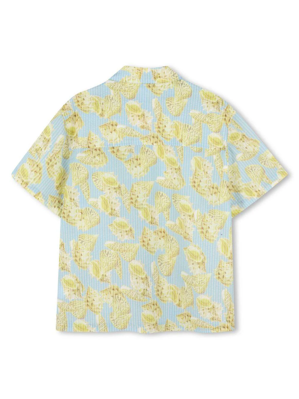 Camicia con stampa per bambino Givenchy Kids azzurro con colletto alla francese - Image 2