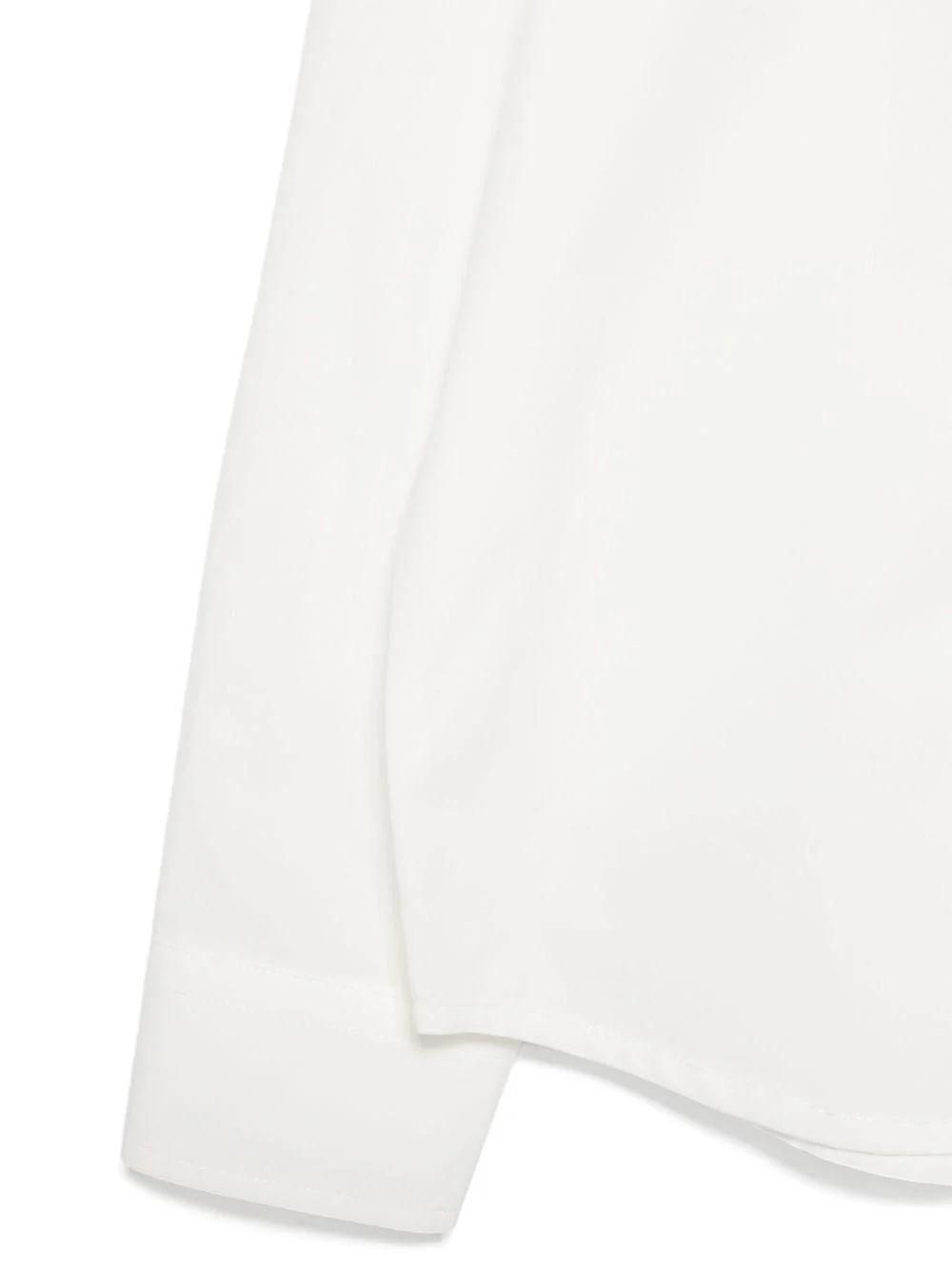 Camicia junior in popeline per bambino Fendi Kids bianco con colletto classico - Image 2