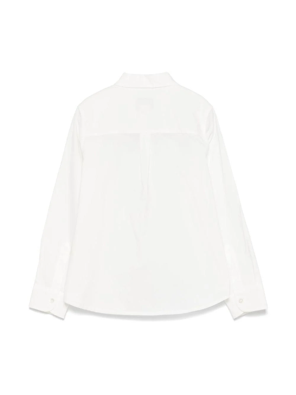 Camicia junior in popeline per bambino Fendi Kids bianco con colletto classico - Image 3