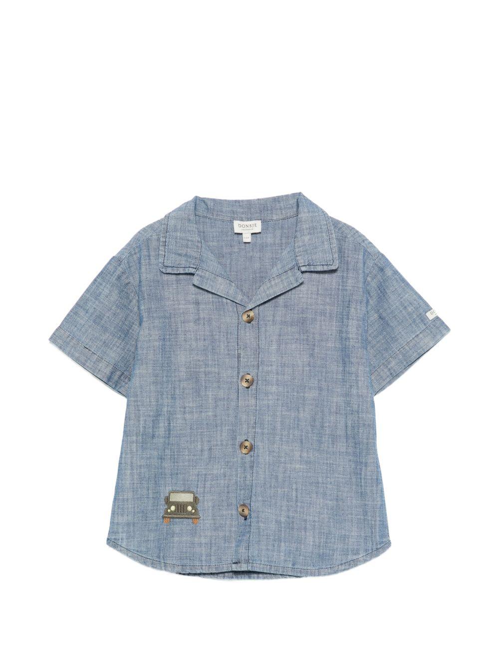 Camicia Ludon per bambino Donsje denim con ricamo Jeep