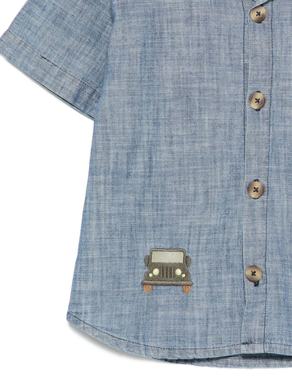 Camicia Ludon per bambino Donsje denim con ricamo Jeep - Image 3