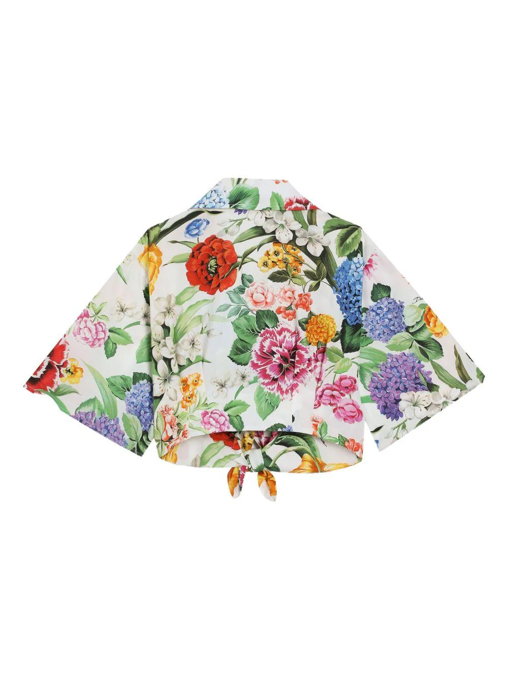 Camicia per bambina Dolce & Gabbana Kids multicolore con stampa floreale all-over - Image 2