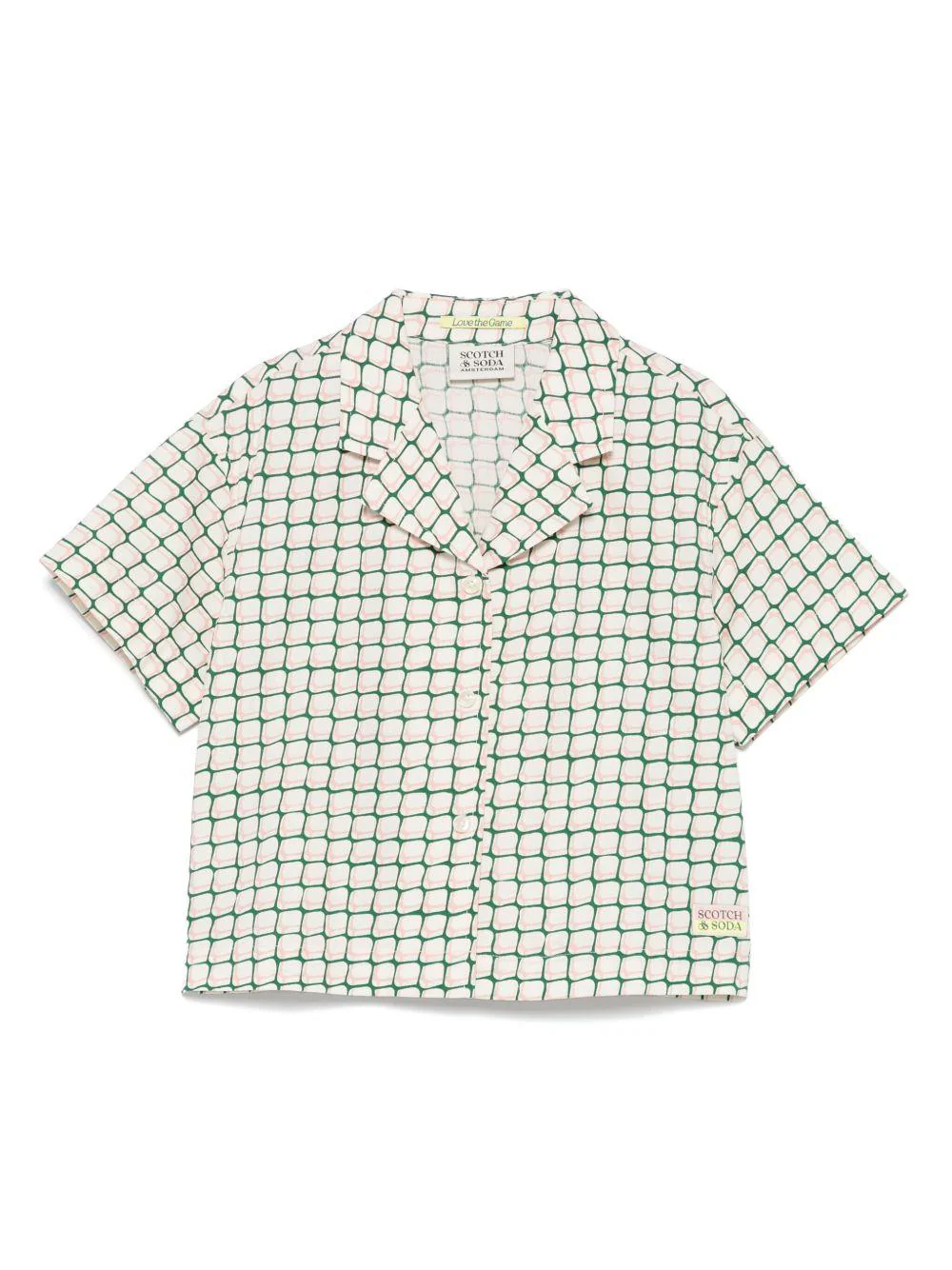 Camicia per bambina Scotch & Soda Kids beige con stampa