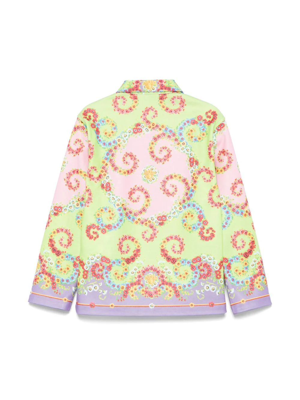 Camicia per bambina Versace Kids multicolore con testa di Medusa - Image 2