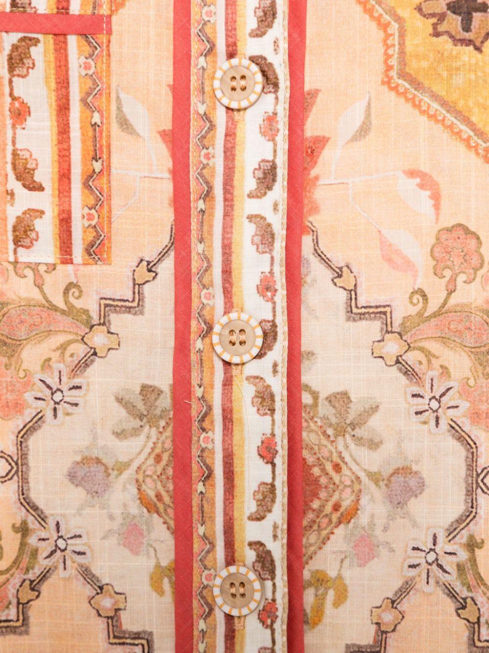 Camicia per bambina ZIMMERMANN Kids Wylie multicolore con stampa grafica all-over - Image 3