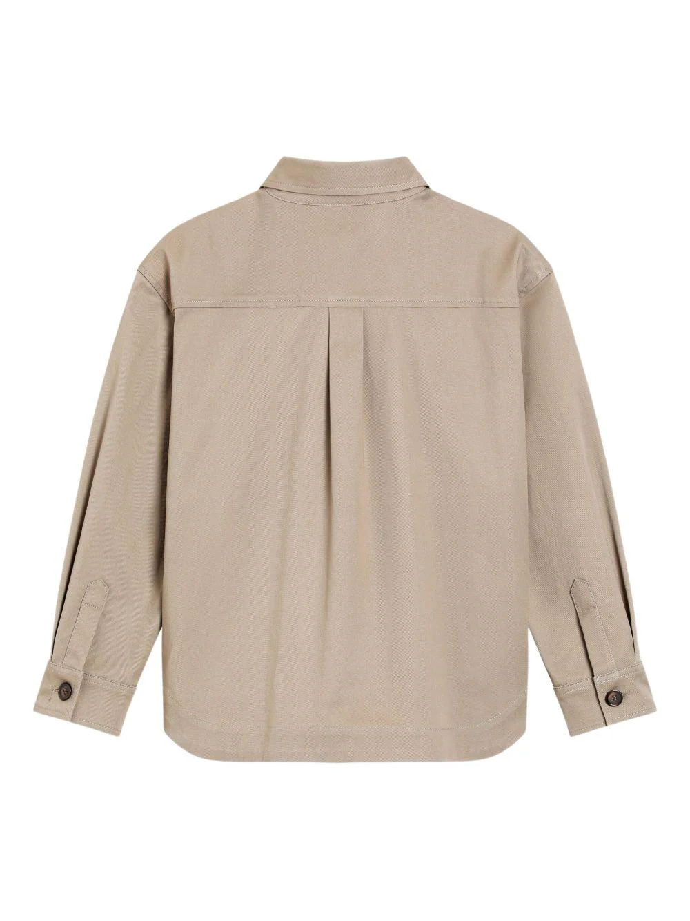 Camicia per bambini Dolce & Gabbana Kids beige con chiusura frontale con zip - Image 2