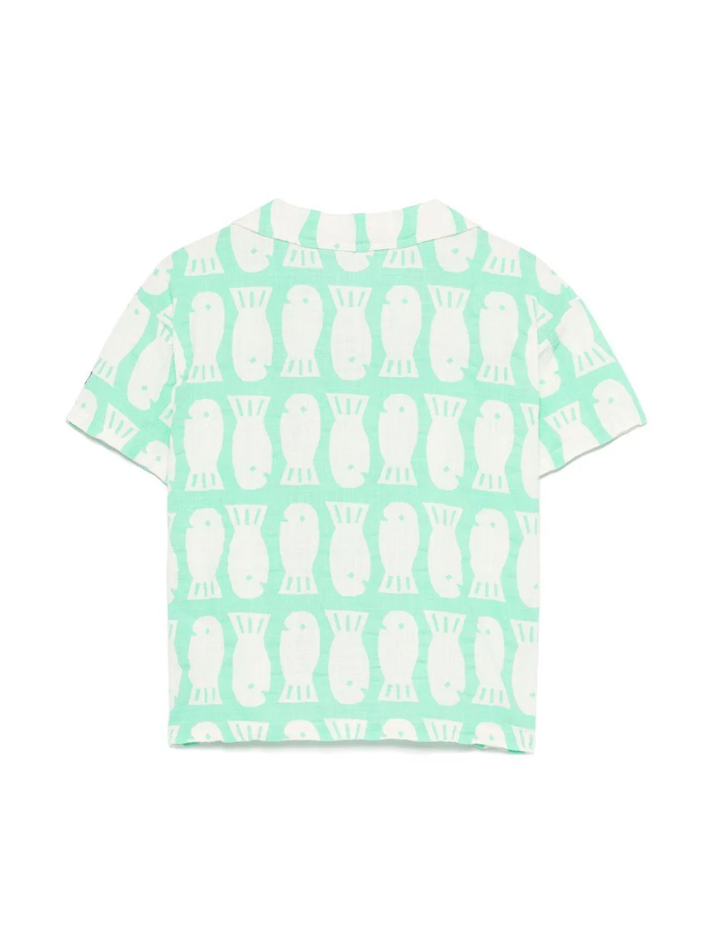 Camicia per bambino Bobo Choses Lucky Fish verde con stampa grafica - Image 2