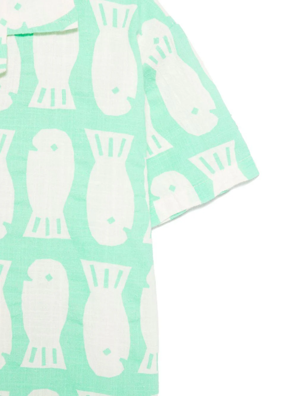 Camicia per bambino Bobo Choses Lucky Fish verde con stampa grafica - Image 3