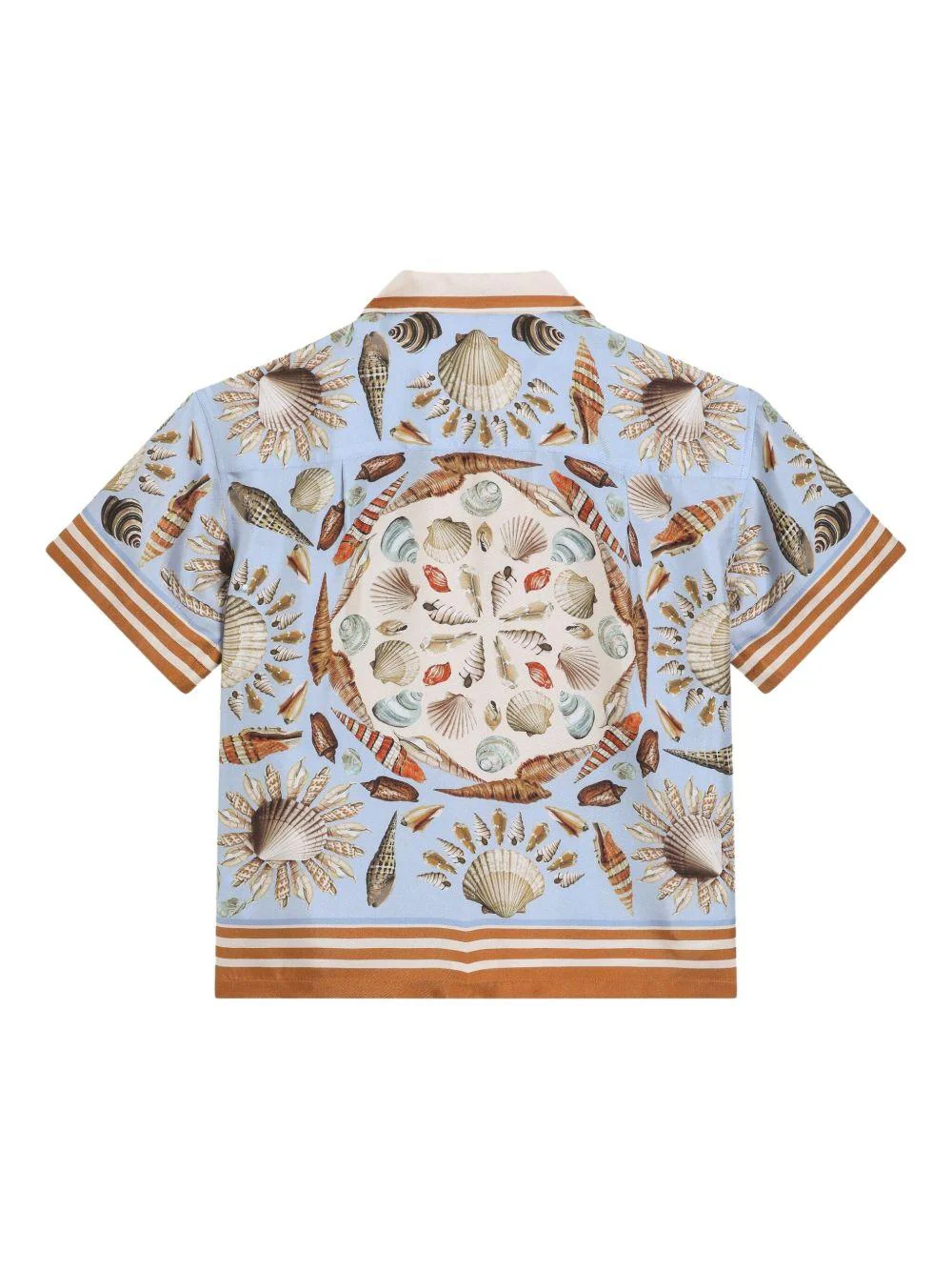 Camicia per bambino Dolce & Gabbana Kids azzurra con stampa grafica all-over - Image 2