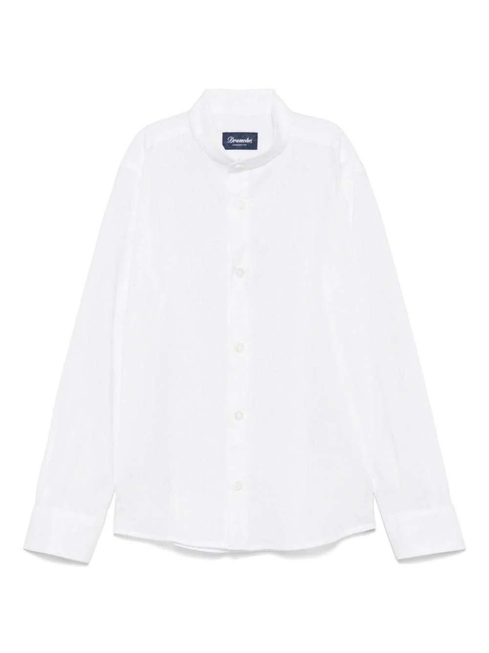 Camicia per bambino Drumohr Kids bianco con colletto rialzato