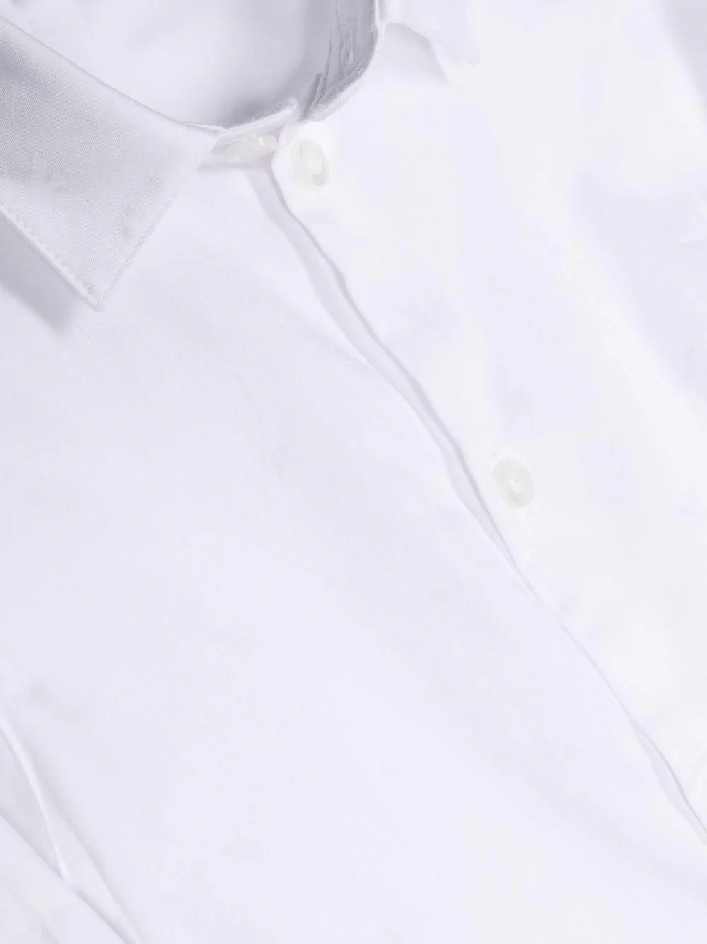 Camicia per bambino Emporio Armani Kids bianca con logo jacquard - Image 5