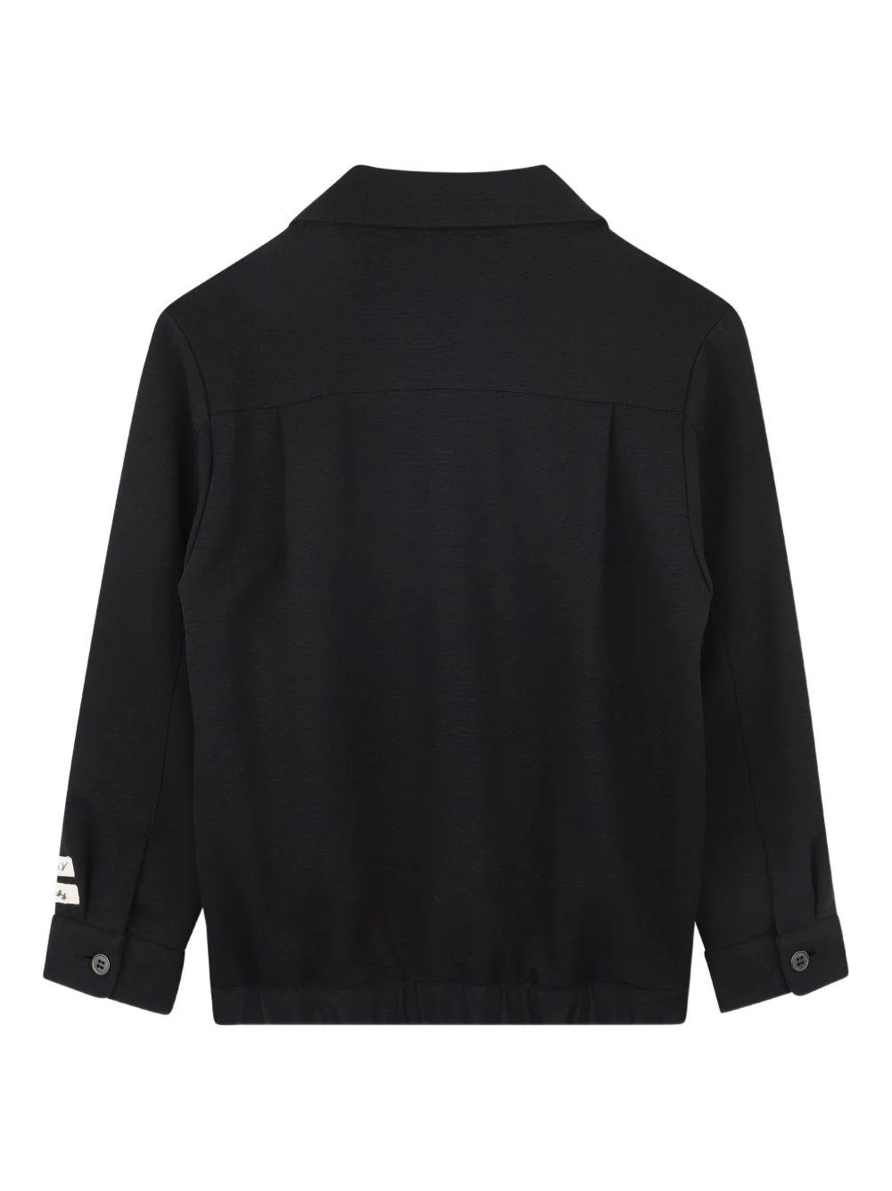 Camicia per bambino Givenchy Kids nera con applicazione con logo a contrasto - Image 2