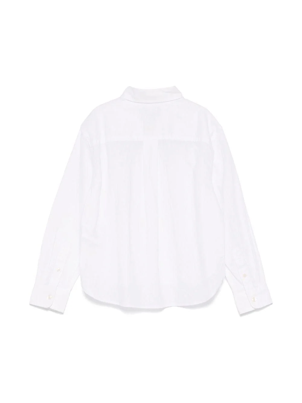 Camicia per bambino POLO RALPH LAUREN KIDS bianco con ricamo Polo Pony - Image 3