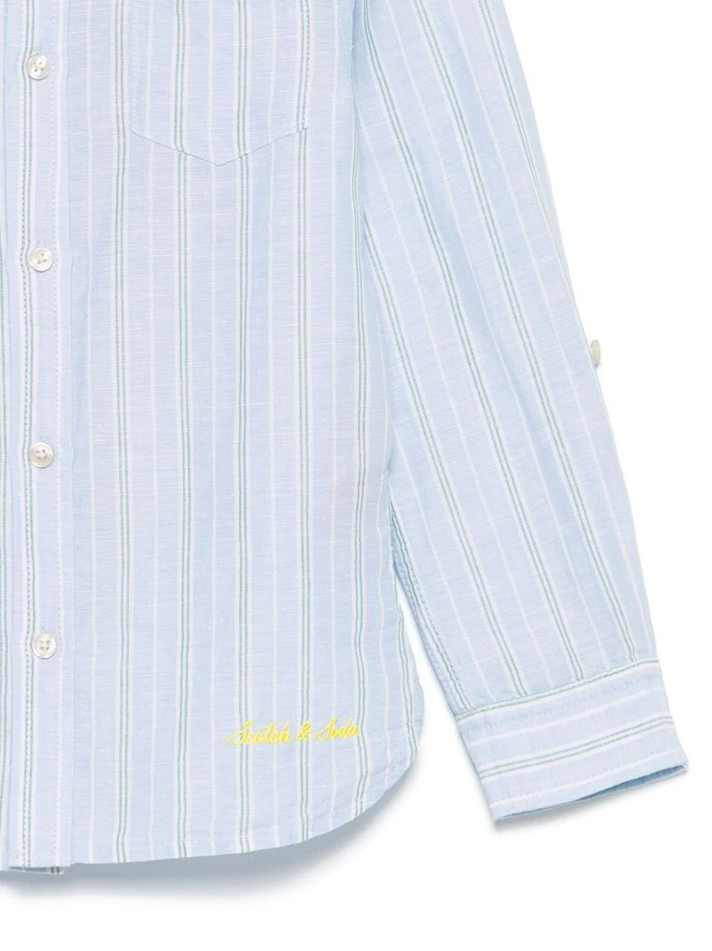 Camicia per bambino Scotch & Soda Kids azzurro a righe - Image 3