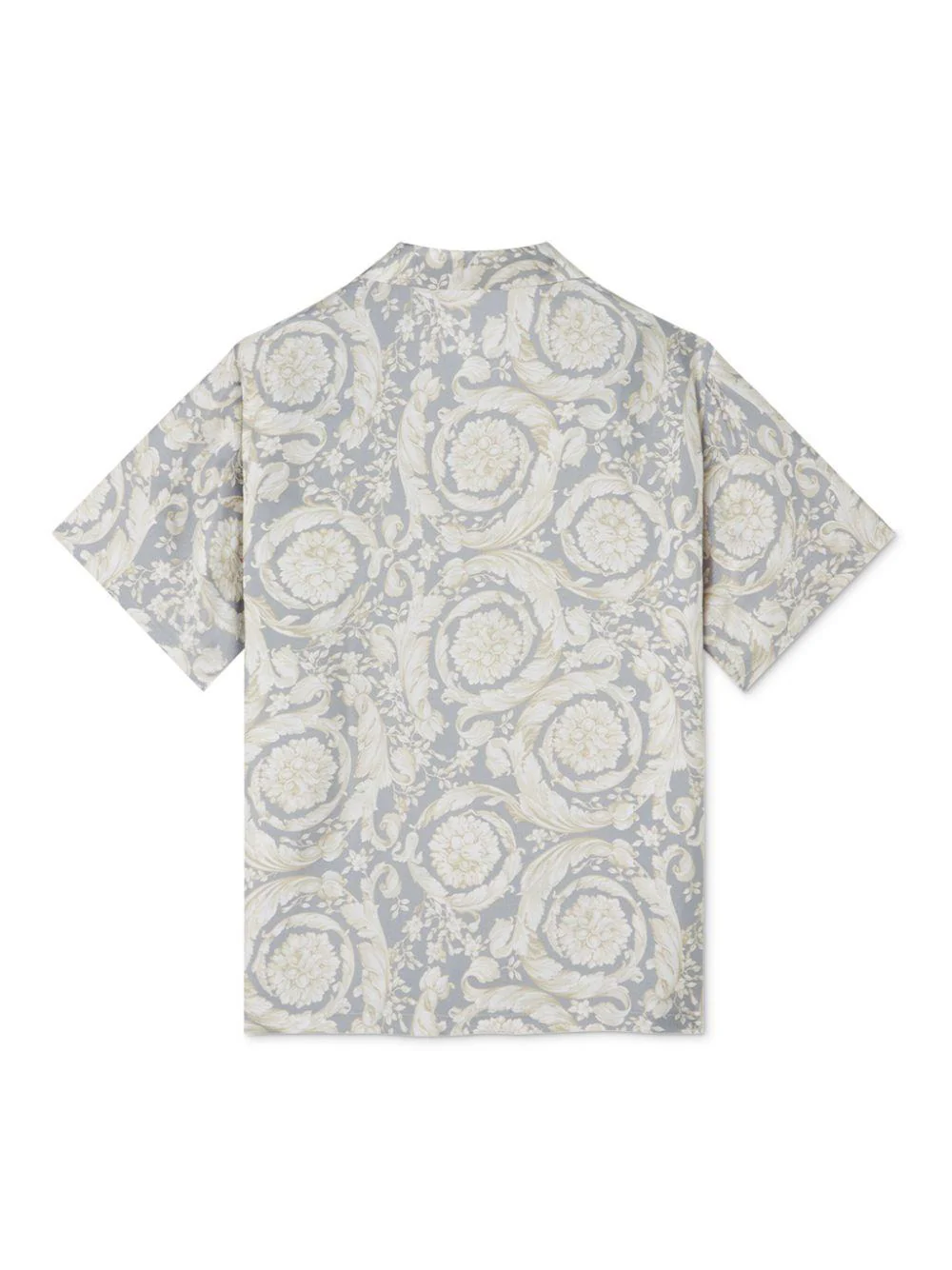 Camicia per bambino Versace Kids grigio con stampa Barocco - Image 3