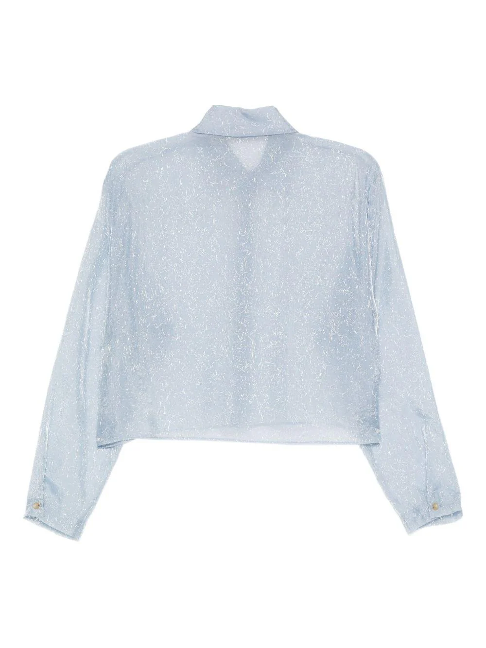 Camicia per donna Alysi azzurra con motivo screziato - Image 2