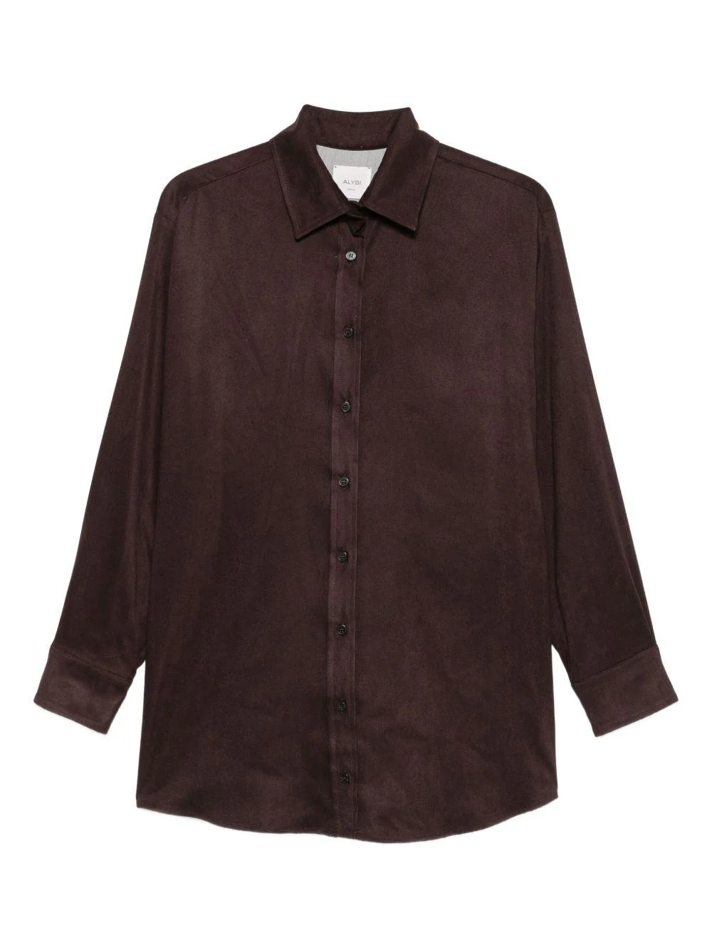 Camicia per donna ALYSI marrone con colletto classico