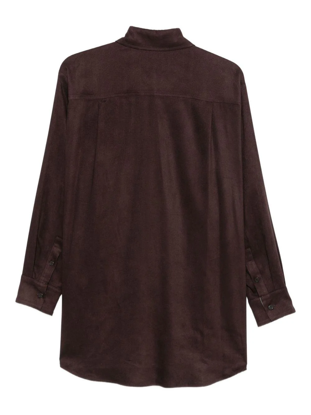 Camicia per donna ALYSI marrone con colletto classico - Image 2