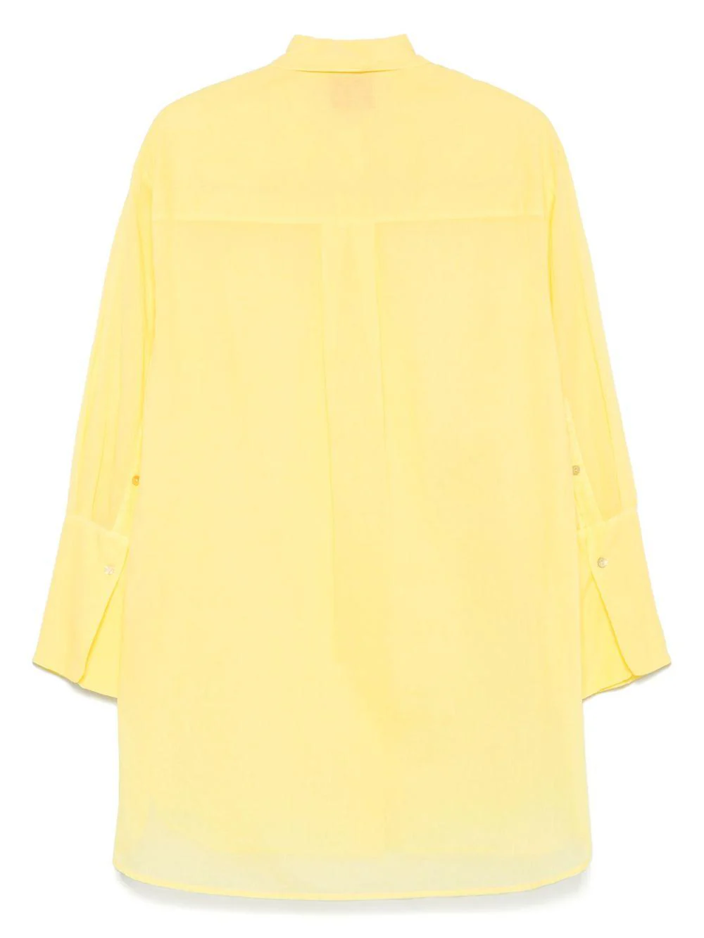 Camicia per donna Merci giallo in cotone con colletto classico - Image 2