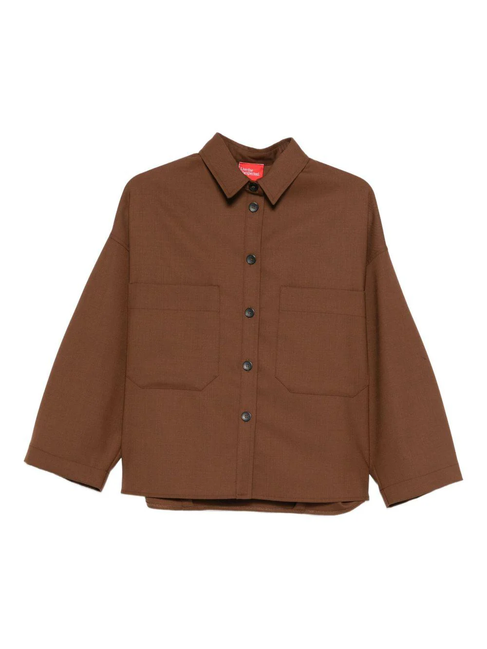 Camicia per donna Merci marrone con colletto classico