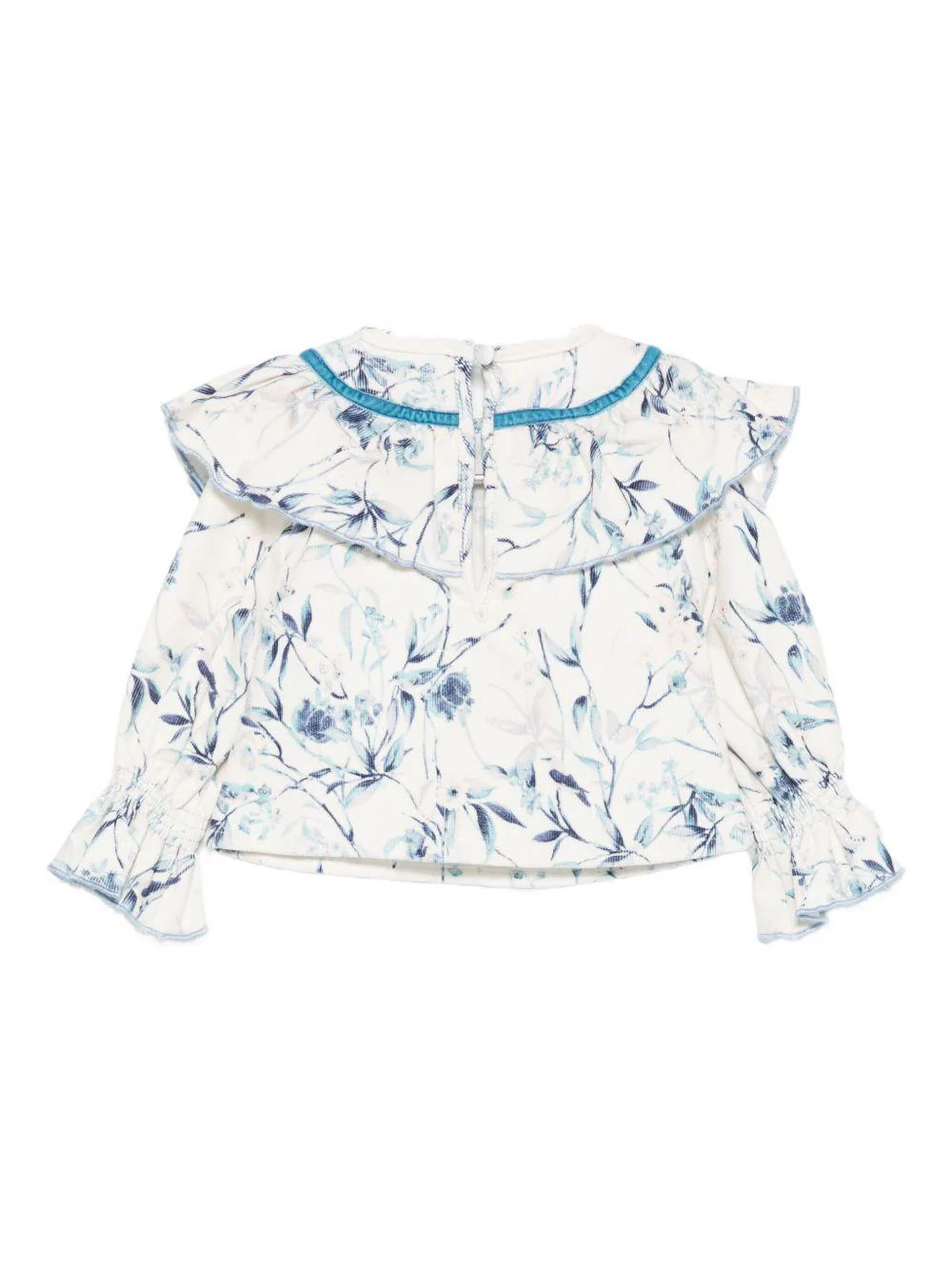 Camicia per neonata A'lapage azzurra con stampa floreale - Image 2