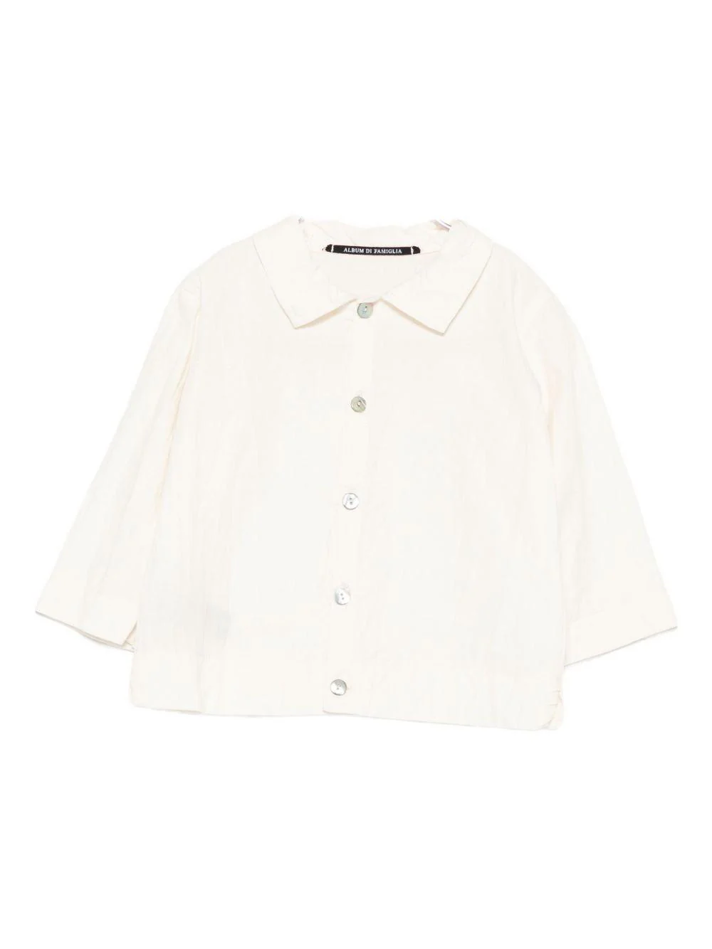 Camicia per neonato Album di Famiglia Kids beige con colletto classico