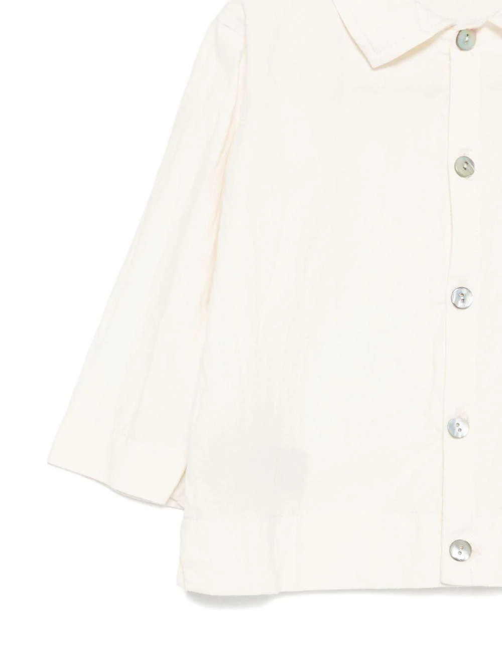 Camicia per neonato Album di Famiglia Kids beige con colletto classico - Image 2