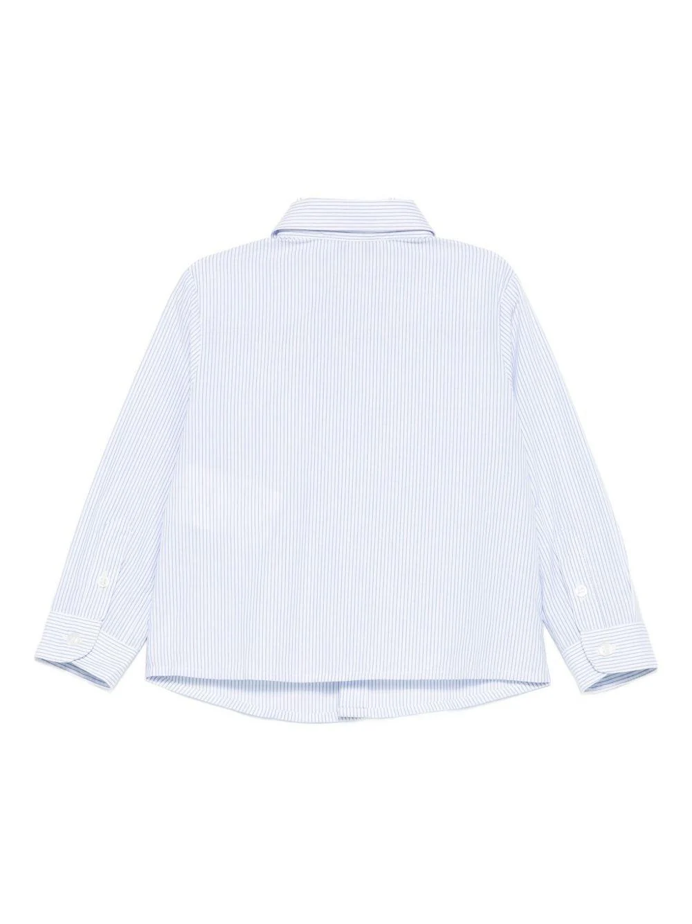 Camicia per neonato Emporio Armani Kids azzurra con motivo a righe - Image 2